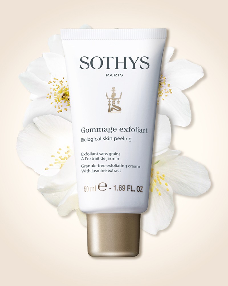 Crema esfoliante Sothys pelle luminosa, senza grani da gommare