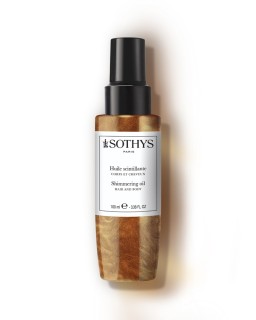 Olio scintillante nutriente Sothys. Olio per capelli, viso e corpo