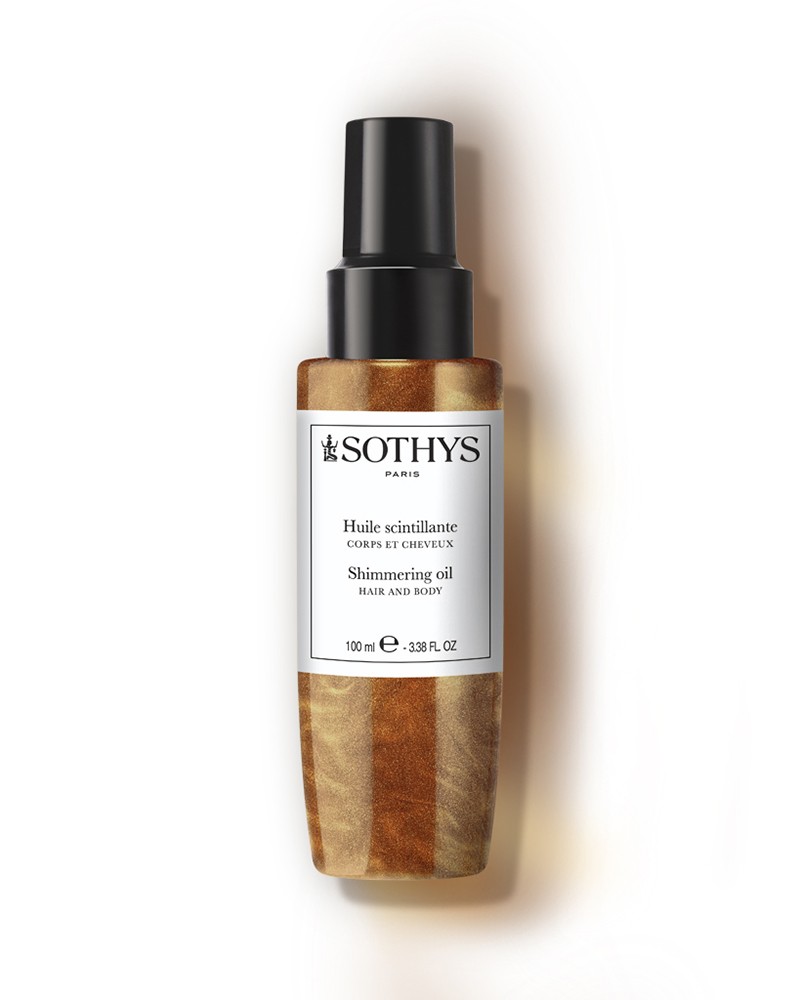 Olio scintillante nutriente Sothys. Olio per capelli, viso e corpo Olio scintillante nutriente Sothys. Olio per capelli, viso e corpo