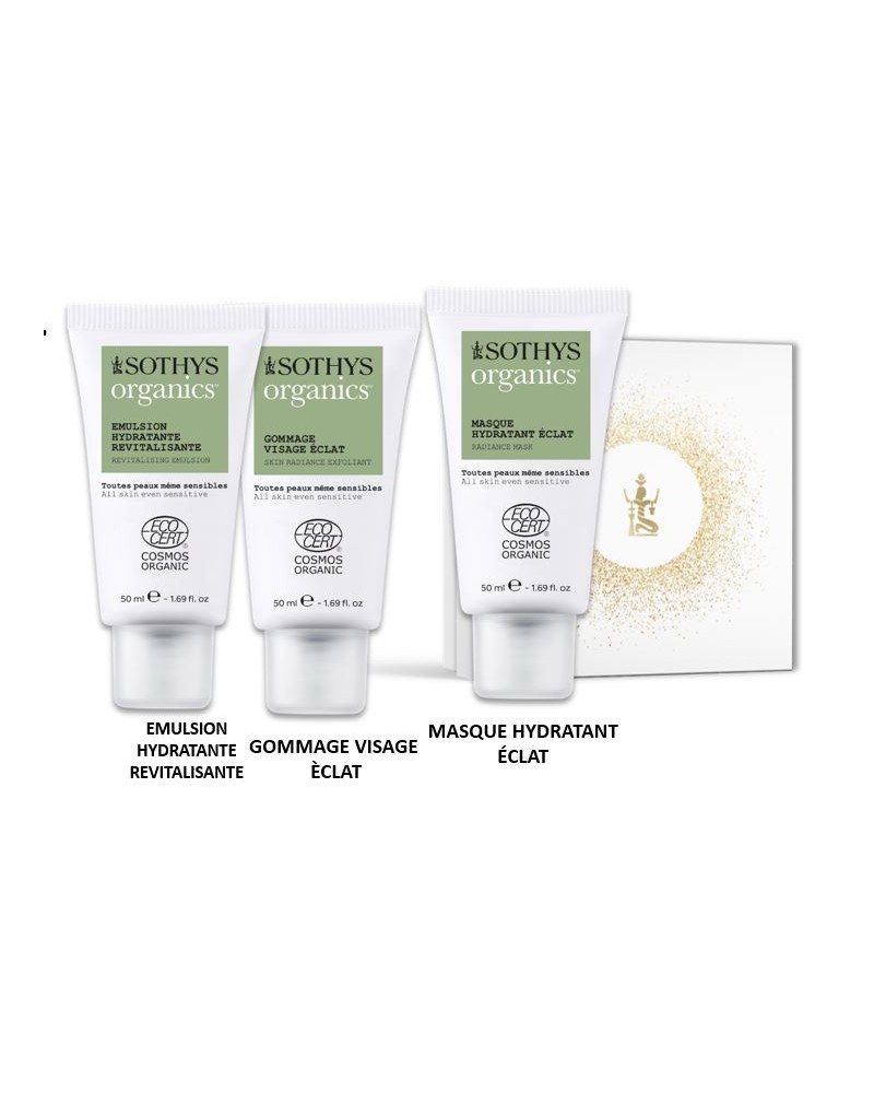 Cofanetto organics viso Sothys. Crema, gommage e maschera bio Cofanetto organics viso Sothys. Crema, gommage e maschera bio